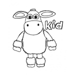 Dibujo para colorear Dibujo De Ovejita Kid Para Pintar Y Colorear