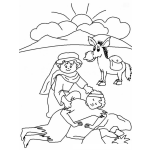 Dibujo para colorear Elbuensamaritano Dibujo Del Buen Zamaritano Para Pintar Y Colorear Al Samaritano De La Biblia