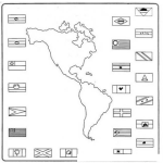 Dibujo para colorear Colorear Mapa de Norte America Centro America y Sur America