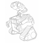 Dibujo para colorear Wall E Dibujo Del Robotito Wall E Para Pintar Y Colorear