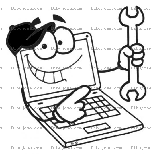 Dibujo para colorear Reparacion De Laptops Mantenimiento Y Servicio Tecnico De Portatiles Para Pintar Y Colorear