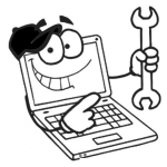 Dibujo para colorear Reparacion De Laptops Mantenimiento Y Servicio Tecnico De Portatiles Para Pintar Y Colorear