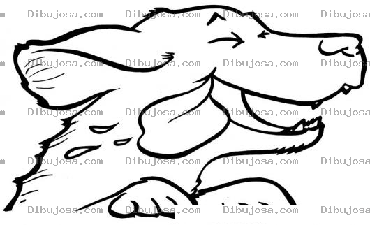 Dibujo para colorear Dibujo De Perro Con La Lengua De Fuera Sacando La Cabeza En La Ventana De Un Carro Para Pintar Y Colorear