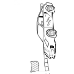 Dibujo para colorear Dibujo De Carro Deportivo De Carreras Para Pintar Y Colorear
