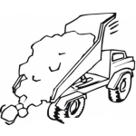 Dibujo para colorear Camiones De Volteo Dibujo De Camion De Palangana Para Pintar Y Colorear