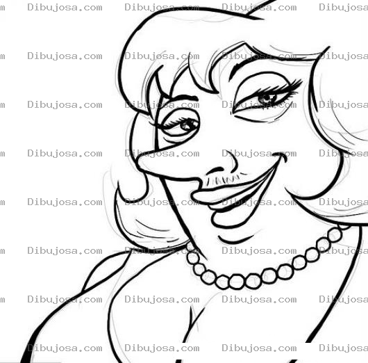 Dibujo para colorear Suegrita Dibujo De La Querida Suegra Para Pintar Y Colorear Suegrasuegra Bigotuda