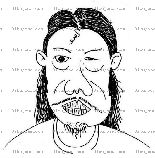 Dibujo para colorear Desvelado Dibujo De Ebrio Con Ojeras De Goma Y Con Resaca Para Pintar Y Colorear a un boracho bolo mal arreglado