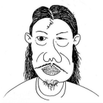 Dibujo para colorear Desvelado Dibujo De Ebrio Con Ojeras De Goma Y Con Resaca Para Pintar Y Colorear a un boracho bolo mal arreglado