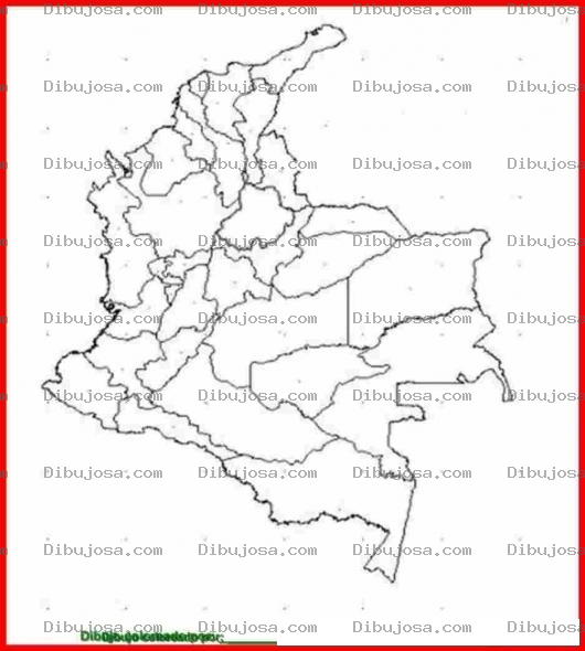 Dibujo para colorear Colorear Mapa de Colombia