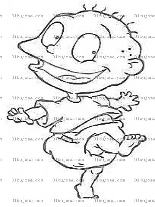 Dibujo para colorear Carlitos De Los Rugrats Para Pintar Y Colorear