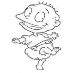 Dibujo para colorear Carlitos De Los Rugrats Para Pintar Y Colorear