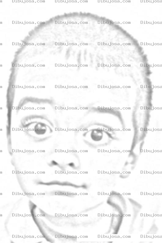 Dibujo para colorear Pintar la carita de un nino