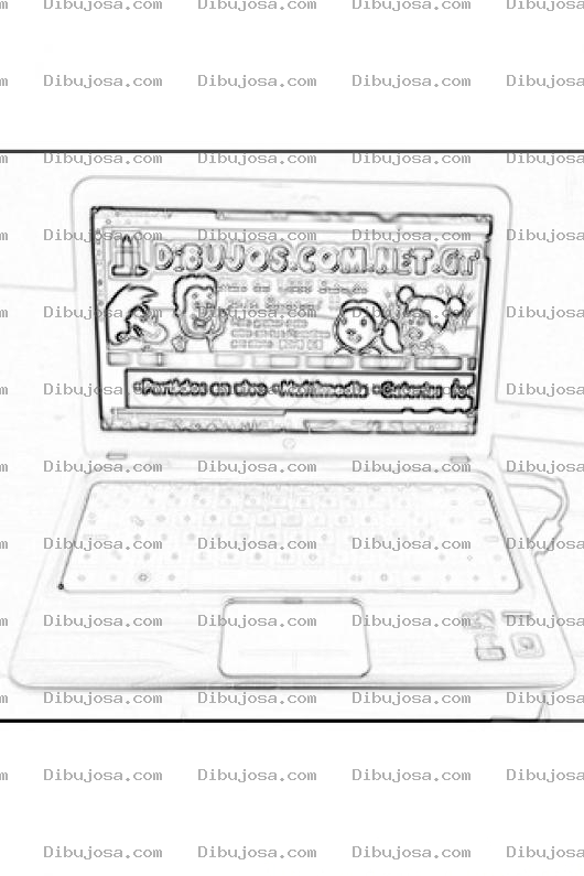 Dibujo para colorear Dibujo De Una Laptop Para Colorear