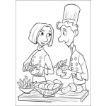 Dibujo para colorear Dibujo Del Chef De Ratatouille Para Pintar Y Colorear