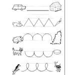 Dibujo para colorear Dibujo Para Imprimir Colorear Y Repasar Los Trazos Ideal Para Tareas De Kinder O Colegio Preescolar