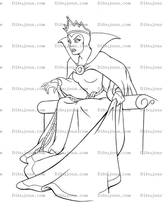 Dibujo para colorear Dibujo De Malefica Para Pintar Y Colorear