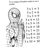 Dibujo para colorear Tablas De Multiplicar Dibujo De La Tabla De Multiplicar Del 3 Para Pintar Y Colorear La Tabla Del Tres Tabladel3 tabladeltres