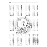 Dibujo para colorear Las Tablas De Multiplicar Para Pintar Y Colorear
