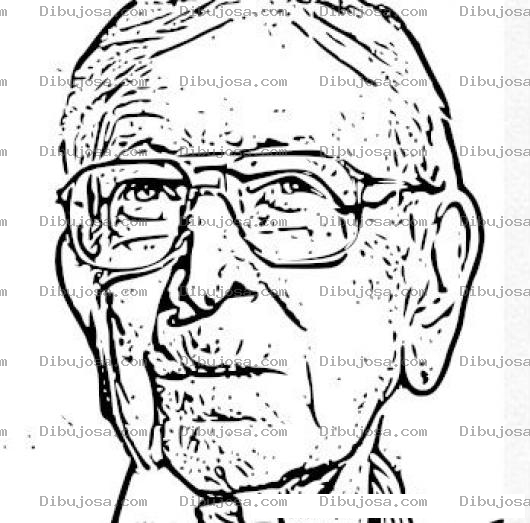 Dibujo para colorear John Wooden Coloring Page Dibujo De Johnwooden Para Pintar Y Colorear