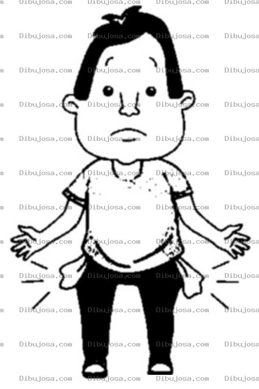 Dibujo para colorear No Tengo Dinero Dibujo De Hombre Sin Dinero Con Los Bolsillos Vacios Para Pintar Y Colorear