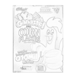 Dibujo para colorear Colorear Al Gallo Cornelio De Los Cornflakes De Kellogs