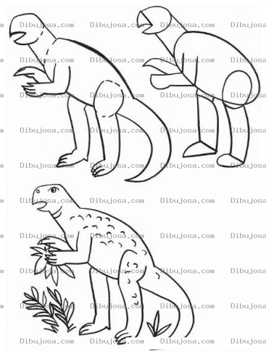 Dibujo para colorear Como Aprender A Dibujar Un Drinosaurio En 3 Pasos Para Pintar Y Colorear Clases De Dibujo Gratis