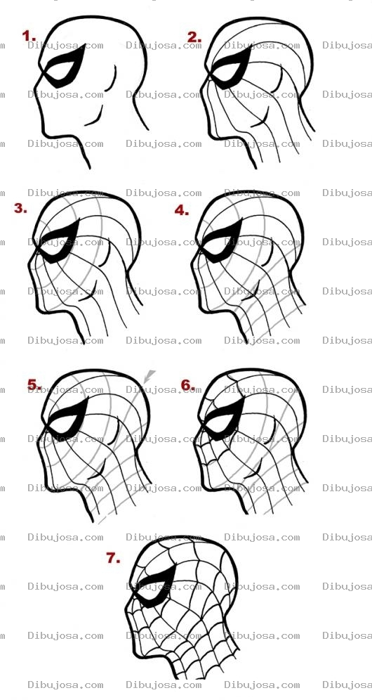 Dibujo para colorear Como Aprender A Dibujar Al Hombre Arana En 7 Pasos Para Pintar Y Colorear A Spiderman
