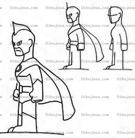 Dibujo para colorear Como Aprender A Dibujar A Un Super Heroe Para Pintar Y Colorear Dibujo de Superheroe