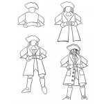 Dibujo para colorear Como Aprender A Dibujar Un Pirata En Cuatro Pasos Para Pintar Y Colorear Dibujo Del Capitanpirata
