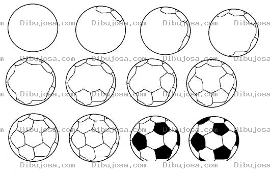 Dibujo para colorear Como Aprender A Dibujar Una Pelota De Futbol Para Pintar Y Colorear Pelota De Football