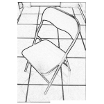 Dibujo para colorear Dibujo De Una Silla Plegable Para Colorear