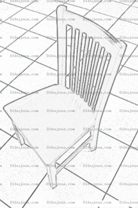 Dibujo para colorear Colorear Una Silla De Comedor