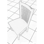 Dibujo para colorear Colorear Una Silla De Comedor