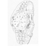 Dibujo para colorear Colorear Reloj De Hombre