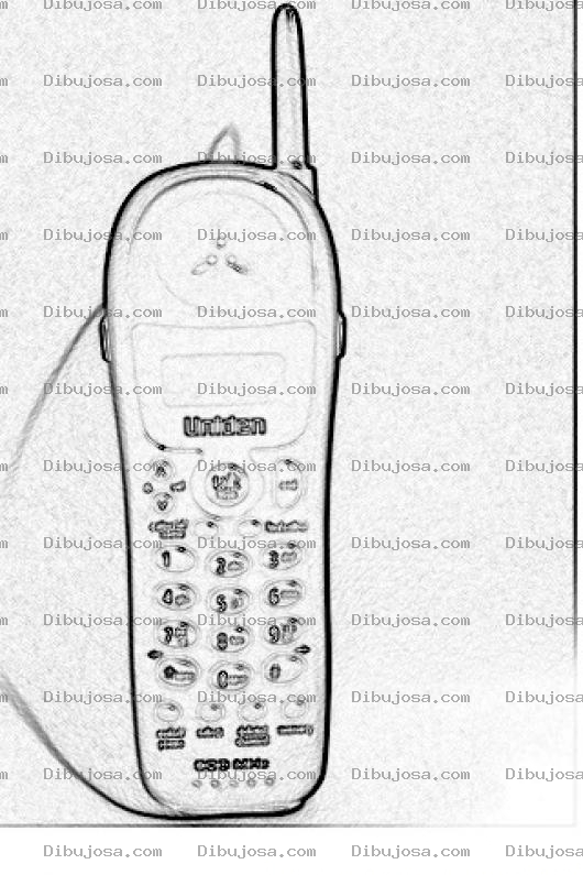 Dibujo para colorear Colorear Telefono Inalambrico