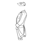 Dibujo para colorear Uniformes Completos Dibujo De Uniforme De La Realeza Para Pintar Y Colorear