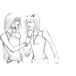 Dibujo para colorear Amigas Peleando Dibujo De Dos Chicas Peleando Y Discutiendo Para Pintar Y Colorear