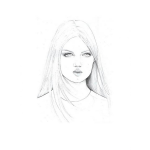 Dibujo para colorear Dibujo De Mujer Rusa Para Pintar Y Colorear