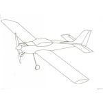 Dibujo para colorear Dibujo De Avioneta De Helice Para Pintar Y Colorear Avioneta Monomotor