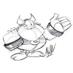 Dibujo para colorear Mascota De Vikingo Para Pintar Y Colorear Dibujo Vikingo