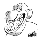 Dibujo para colorear Dibujo De Pelon Dientudo Para Pintar Y Colorear