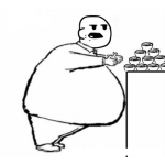 Dibujo para colorear Dibujo De Gordo Gloton Para Pintar Y Colorear Guaton Comelon