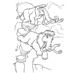 Dibujo para colorear Dibujo De Elefantes De La Era Del Hielo Para Pintar Y Colorear