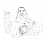 Dibujo para colorear Yo Tengo Un Amigo Que Me Ama Dibujo De Mi Amigo JESUS Para Pintar Y Colorear