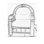 Dibujo para colorear Dibujo De Un Sillon De Mimbre Para Colorear