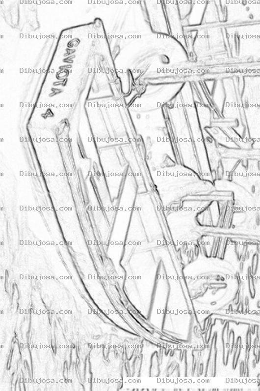 Dibujo para colorear Dibujo De Una Lancha En Amatitlan Para Colorear