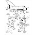 Dibujo para colorear Dibujo De Los Backyardigans En La Luna Para Pintar Y Colorear