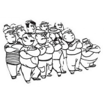 Dibujo para colorear Trabajadores En Guelga Para Pintar Y Colorear