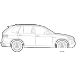 Dibujo para colorear Dibujo De Camioneta Bmw X5 Para Pintar Y Colorear Bmwx5