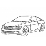 Dibujo De Coche Bmw Serie 6 Para Pintar Y Colorear Bmw6